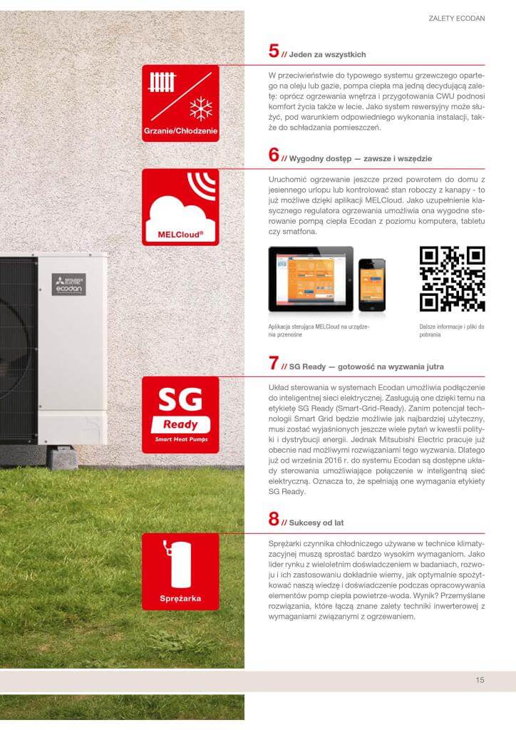 Pompy ciepła Mitsubishi 10 Pompy ciepła ecodan Mitsubishi